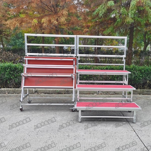 三層帶輪可折疊合唱臺