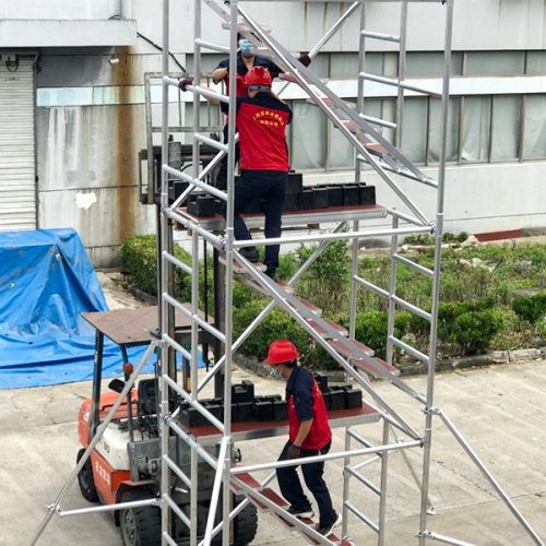 鋁合金腳手架廠外搭建