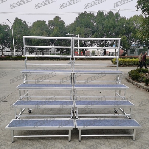 四層帶輪可折疊合唱臺